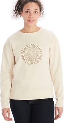 Marmot Women's Mountain Works Crew-Neck Sweatshirt - Small - Oatmeal Heather product image