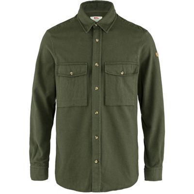 Fjallraven Men's Ovik Twill Shirt - Medium - Deep Forest/Deep Forest product image