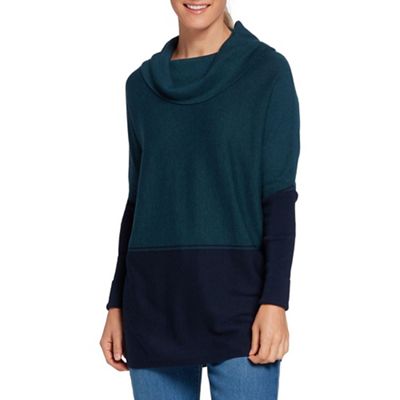 Smartwool Women's Edgewood Poncho Sweater - XS - Twilight Blue Heather product image