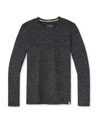 Smartwool Men's Everyday Exploration Merino LS Pocket Tee - Small - Black Heather product image