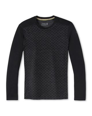 Smartwool Men's Merino 250 Baselayer Pattern Crew - XL - Black Micro Buff Check product image