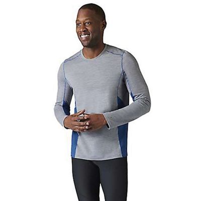 Smartwool Men's Merino Sport 150 LS Crew - Large - Light Grey Heather / Dark Denim product image
