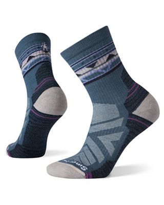 Smartwool Women's Performance Hike Light Cushion Ethno Graphic Mid Cre - Large - Prussian Blue product image