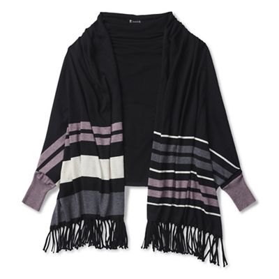Smartwool Women's Shadow Pine Scarf Wrap - Small / Medium - Black product image