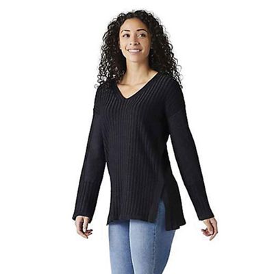 Smartwool Women's Shadow Pine V-Neck Rib Sweater - Medium - Charcoal Heather product image