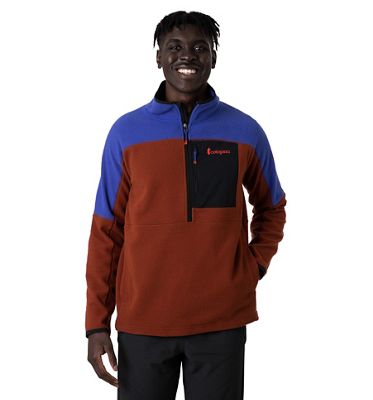 Cotopaxi Men's Abrazo Half-Zip Fleece Jacket - Large - Blue Violet / Rust product image