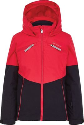 Spyder Girls' Conquer Jacket - 10 - Black Cerise product image