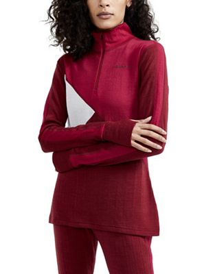 Craft Sportswear Women's Adv Nordic Wool Half Zip Top - Small - Rhubarb / Machine product image