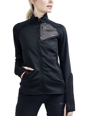 Craft Sportswear Women's Adv Tech Fleece Thermal Midlayer Jacket - Small - Black product image