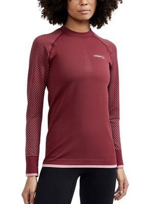 Craft Sportswear Women's Adv Warm Fuseknit Intensity LS Top - Small - Rhubarb / Gum product image