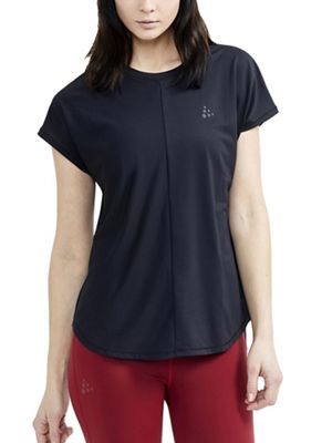 Craft Sportswear Women's Core Charge Rib Tee - Small - Black product image