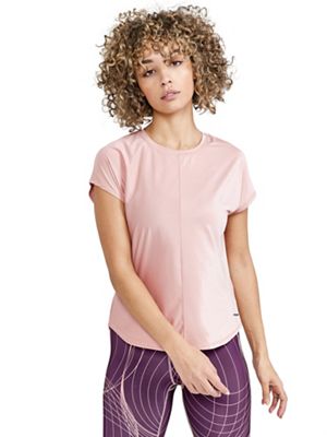 Craft Sportswear Women's Core Charge Rib Tee - Large - Bleikur product image