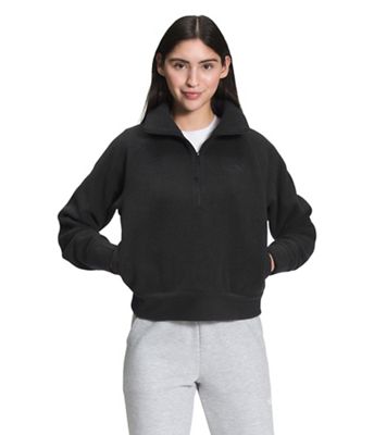 The North Face Women's City Standard Microfleece 1/4 Zip Top - Small - TNF Black Heather product image