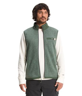 The North Face Men's Gordon Lyons Full Zip Vest - Small - Laurel Wreath Green Heather / Thyme product image