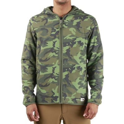 The North Face Men's Printed Mountain Sweatshirt Full Zip Hoodie - Small - Thyme Brushwood Camo Print product image