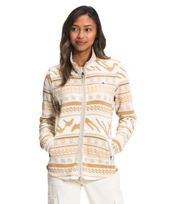 The North Face Women's Printed Crescent Full Zip Jacket - Small - Gardenia White TNF Mountain Fairisle Print product image