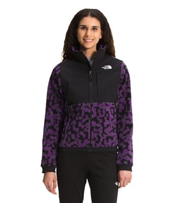 The North Face Women's Printed Denali 2 Jacket - Small - Gravity Purple Leopard Print product image