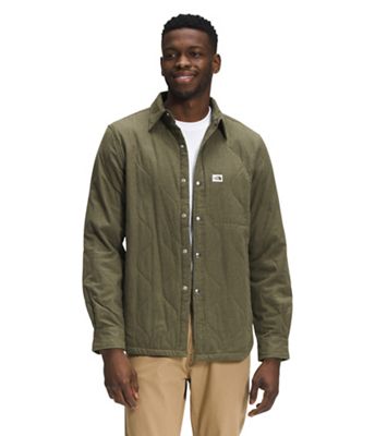 The North Face Men's Quilted Overshirt - Small - Burnt Olive Green Heather / New Taupe Green product image