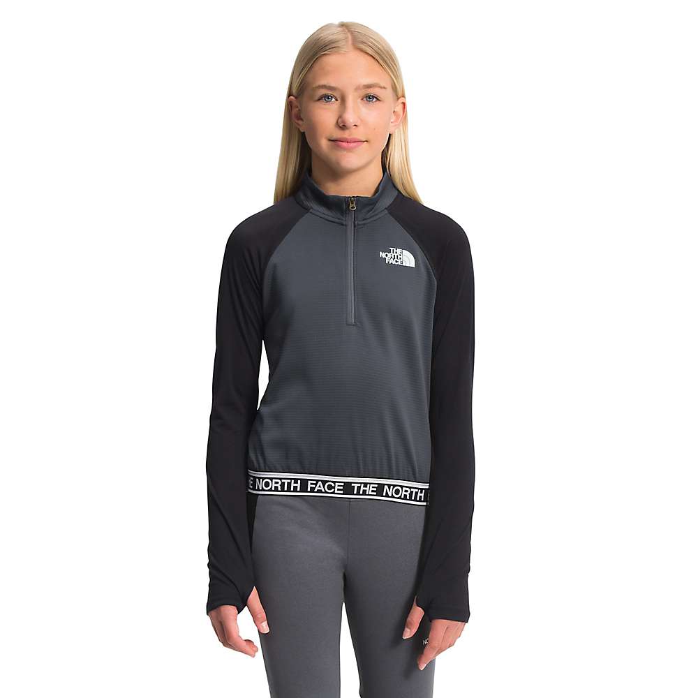 The North Face Girls' Reactor Thermal 1/4 Zip Top - Small - Vanadis Grey -  NF0A5GBY174S