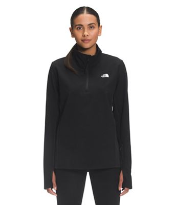 The North Face Women's Treadway Hybrid with FUTUREFLEECE 1/4 Zip Jacke - Large - TNF Black product image
