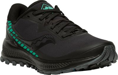 Saucony Women's Peregrine Ice+ 2.0 Shoe - 7 - Black / Jade product image