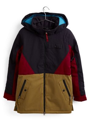 Burton Girls' Khione Jacket - Large - True Black/Martini Olive/Mulled Berry product image