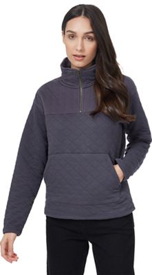Tentree Women's 1/4 Quilted Fleece - Small - Periscope Grey product image