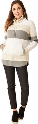 Carve Designs Women's Rockvale Sweater - Large - Birch Bold Stripe product image