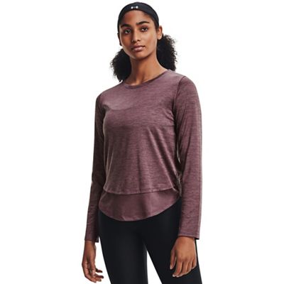 Under Armour Women's Tech Vent LS Top - Small - Ash Plum / Black product image