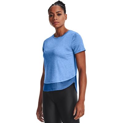 Under Armour Women's Tech Vent SS Top - Large - Victory Blue / White product image