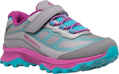 Merrell Girls' Moab Speed Low A/C Waterproof Shoe - 3 - Grey / Silver / Turq product image