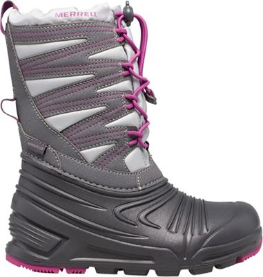 UPC 194917844632 product image for Merrell Girls' Snow Quest Lite 3.0 Waterproof Boot - 1 - Grey / Berry | upcitemdb.com