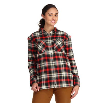 Outdoor Research Women's Feedback Flannel Shirt - XL - Cranberry Plaid product image