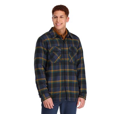 Outdoor Research Men's Feedback Shirt Jacket - Large - Naval Blue Plaid product image