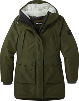 Outdoor Research Women's Stormcraft Down Parka - Large - Loden product image