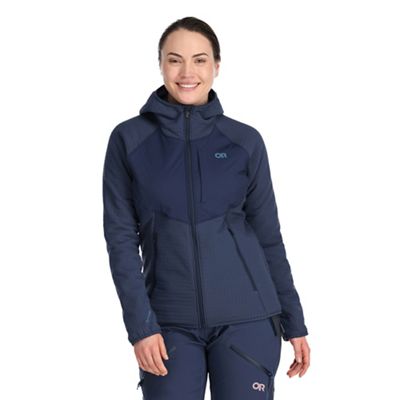 Outdoor Research Women's Vigor Plus Fleece Hoodie - Large - Naval Blue product image