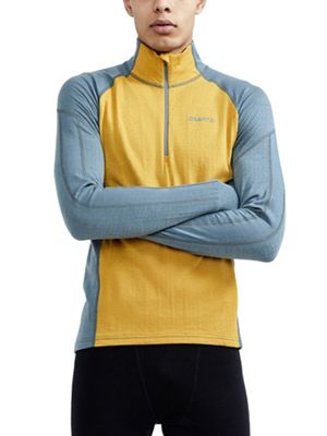 Craft Sportswear Men's Adv Nordic Wool Half Zip Top - Large - Trooper / Tawny product image