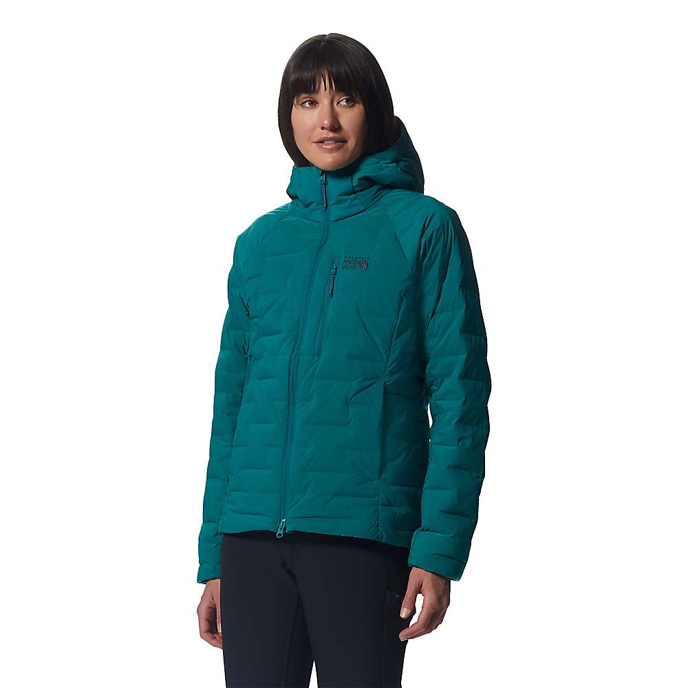 Mountain Hardwear Women's Stretchdown Hooded Jacket - Small - Botanic