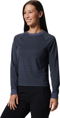 Mountain Hardwear Women's Wander Pass LS Top - Medium - Blue Slate product image
