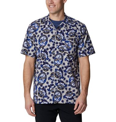 Columbia Men's Trollers Best SS Shirt - Medium - Cool Grey Spirits N Sails Print product image