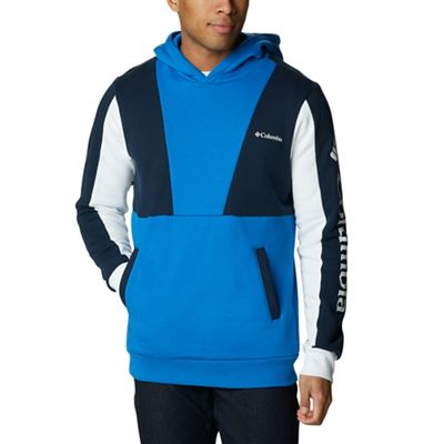 Columbia Men's Lodge Colorblock Hoodie - Medium - Bright Indigo / Collegiate Navy / White product image