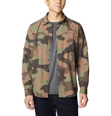 Columbia Men's Newton Ridge Printed LS Shirt - Large - Cypress Mod Camo product image