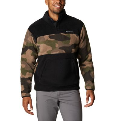 Columbia Men's Rugged Ridge Sherpa Half Snap Jacket - Large - Black / Alpine Tundra Camo product image