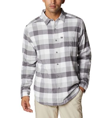 Columbia Men's Slack Tide Flannel LS Shirt - Small - City Grey Big Gingham product image