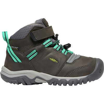 KEEN Kids' Ridge Flex Mid WP Boot - 9 - Magnet / Greenlake product image