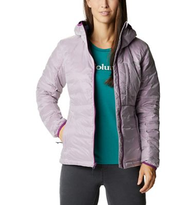 Columbia Women's Infinity Summit Double Wall Down Hooded Jacket - Small - Plum product image