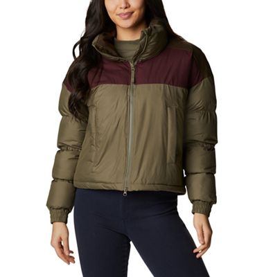 Columbia Women's Pike Lake Cropped Jacket - Large - Stone Green / Malbec / Olive Green product image