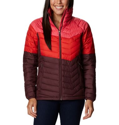 Columbia Women's Powder Lite Blocked Jacket - Medium - Bright Geranium / Bold Orange / Malbec product image