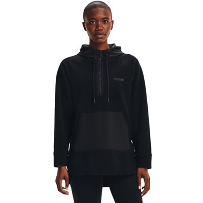 Under Armour Women's Mission Boucle Anorak - Small - Black / Black product image