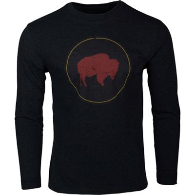Mountain Khakis Men's Bison Patch LS T-Shirt - Medium - Black product image